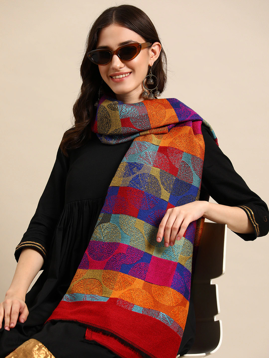 Wool Scarf Scarfs for Women Knitted Scarf Handwoven Scarf 