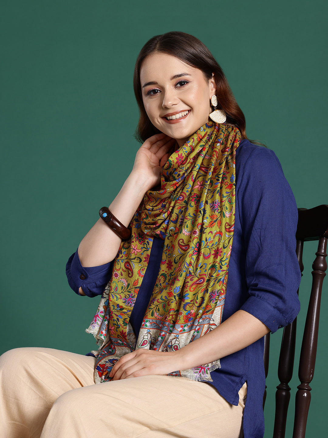 Women Multicoloured Printed Modal Stole