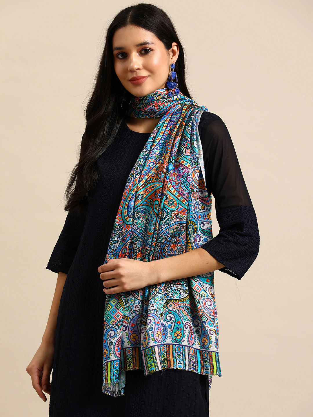 Women Paisley Printed Stole