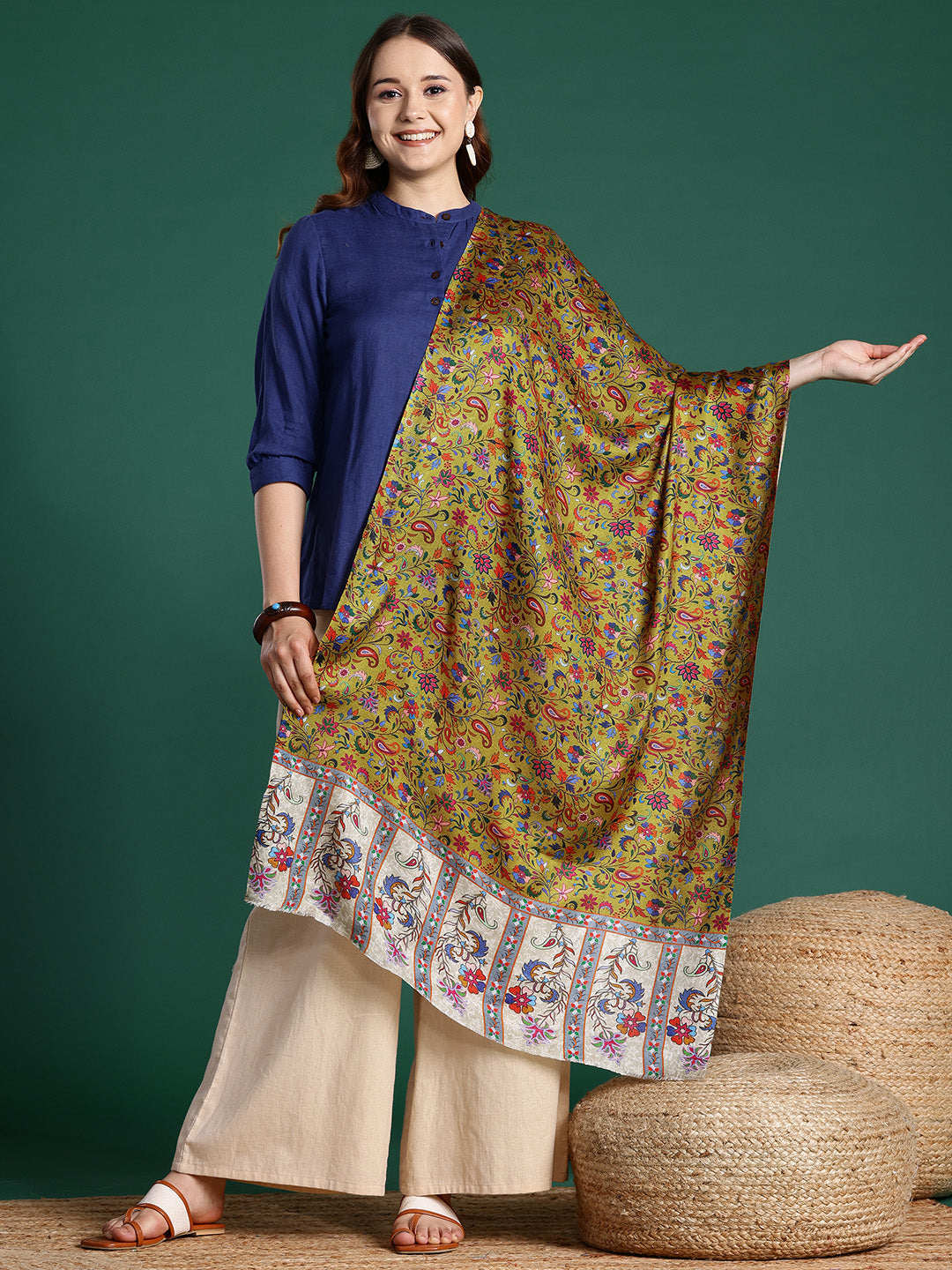 Women Multicoloured Printed Modal Stole