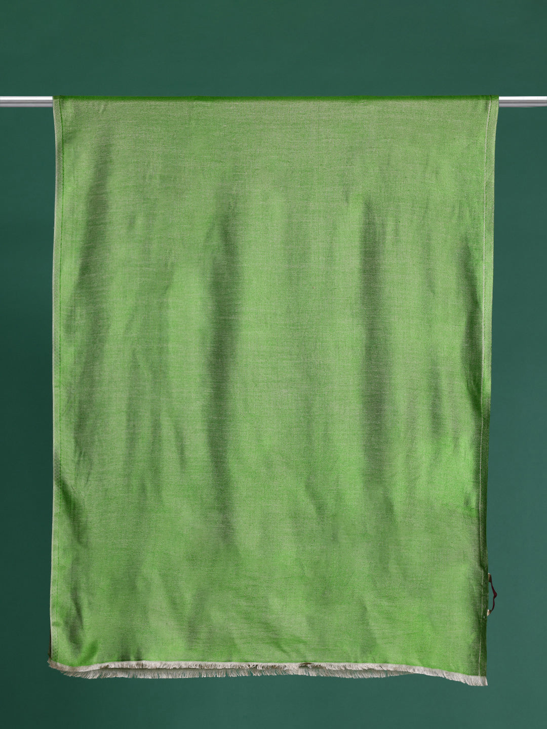 Women Green Solid Reversible Stole