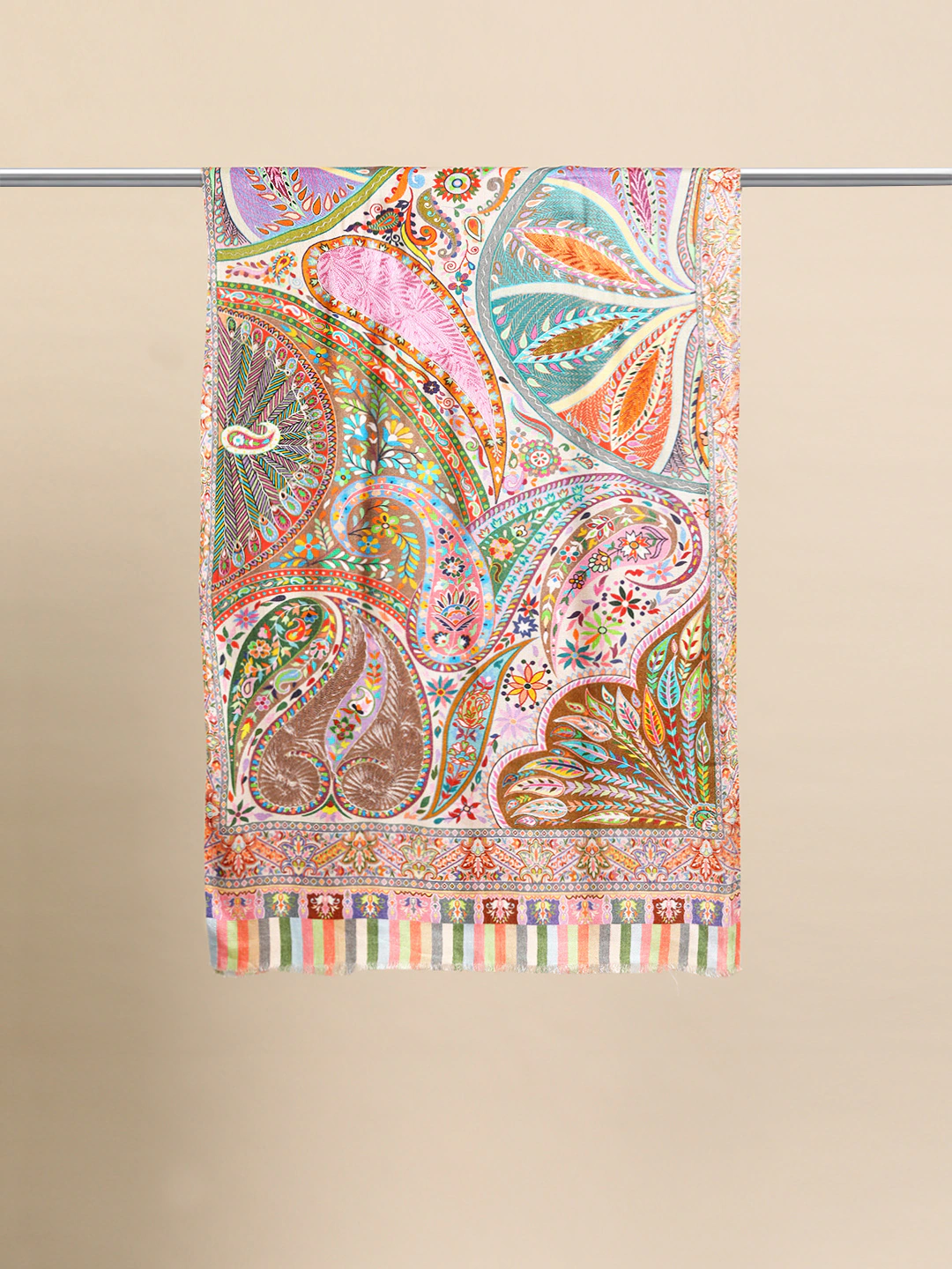 Women Ethnic Motifs Printed Kalamkari Stole