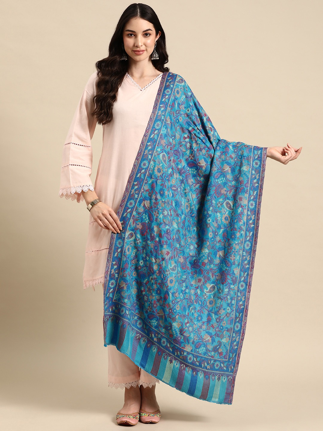 Kashmiri Woven Design Kaani Stole